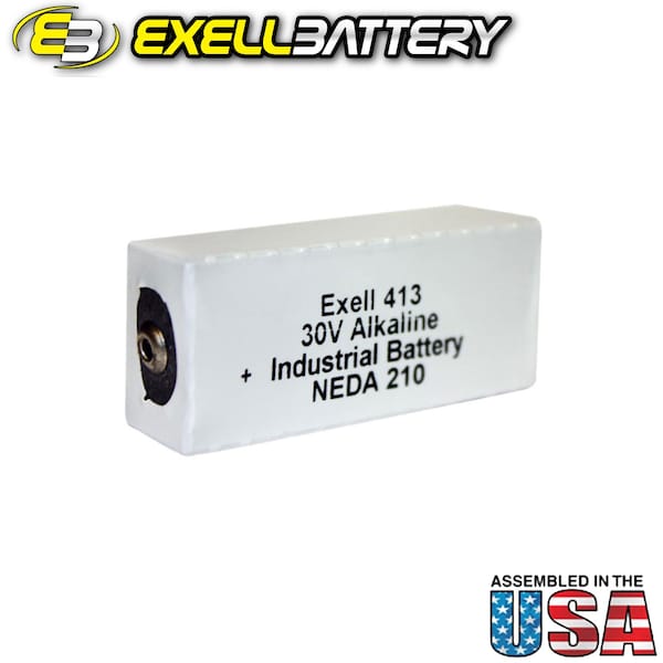 Exell Battery 413A Alkaline 30V Battery NEDA 210, 20F20, BLR123 ER413 - 413A