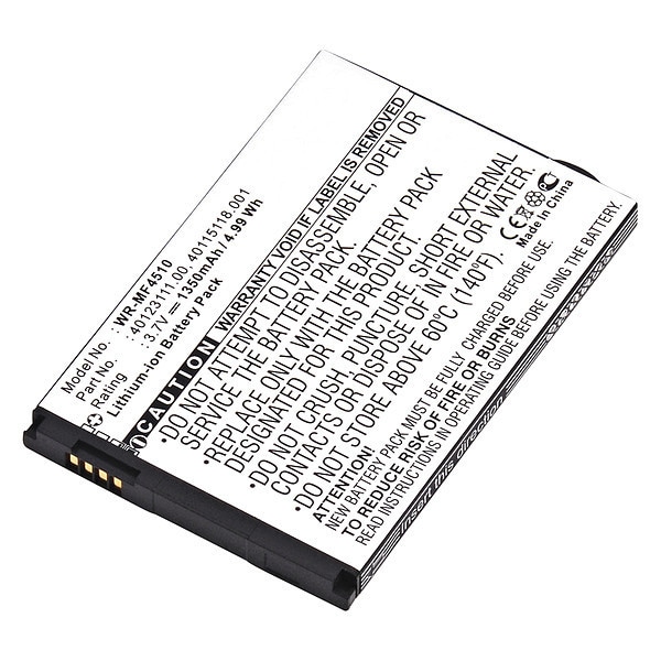 Ultralast Dantona Battery - For Wireless Router - Battery Rechargeable - 1350 mAh - 3.7 V DC - 1-/ Pack - WR-MF4510