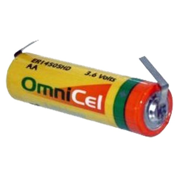 Omnicel ER14505HD 3.6V AA Lithium Battery w/ Tabs Sensors Detectors - ER14505HD/T