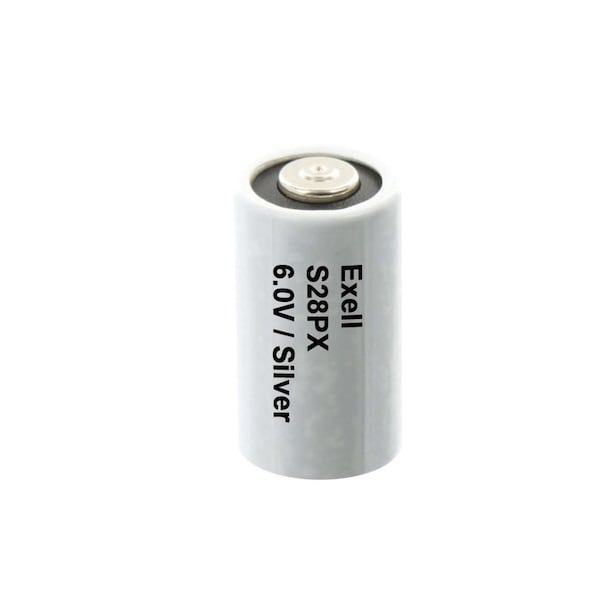 Exell Battery S28PX 6V Silver Oxide Battery 4SR44, V28PX, PX28, 544,  - S28PX