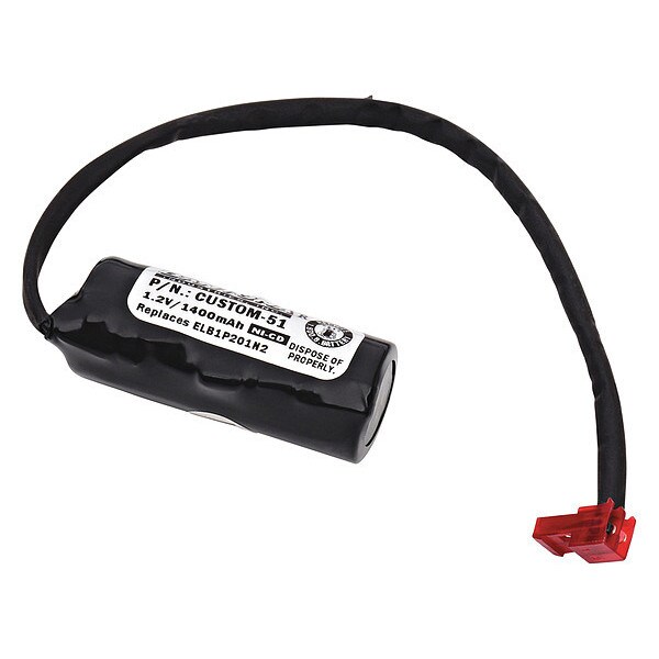 Dantona Dantona Battery - For Emergency Lighting - Battery Rechargeable - 4/5 A - 1200 mAh - 1.2 V DC - 1-/ Pack - CUSTOM-51