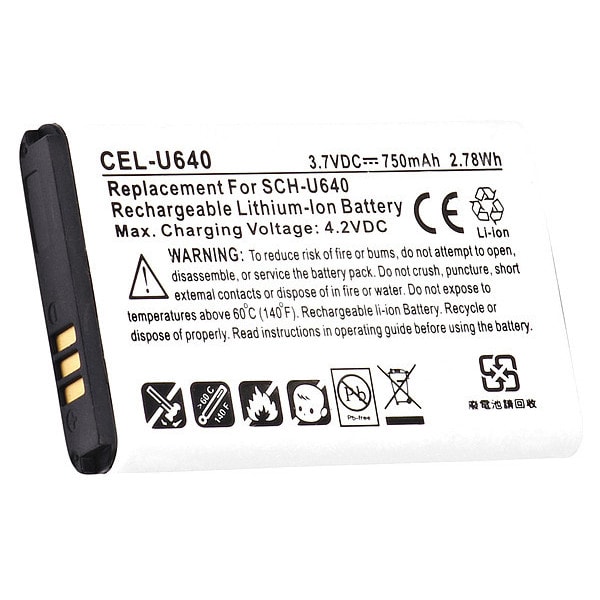 Ultralast Ultralast Battery - For Cell Phone - Battery Rechargeable - 750 mAh - 3.7 V DC - 1-/ Pack - CEL-U640
