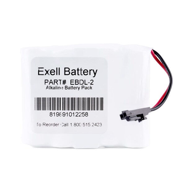 Exell Battery Exell Door Lock Battery Fits Saflok 54990 Replaces HTL1 - EBDL-2