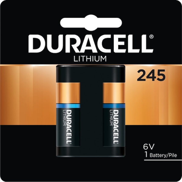 Duracell Duracell Lithium Photo 6V Battery - DL245 - For Camera - 6 V DC - 1 Each - DL245BPK