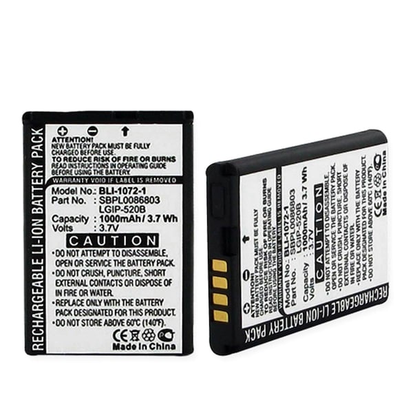 Empire LG Vx8350 Li-ion 1000 mAh Battery - 3.7 watt - BLI-1072-1