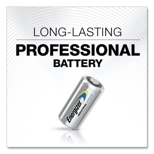 Energizer Industrial Lithium CR123 Photo Battery, 3 V, 12PK - ELN12312