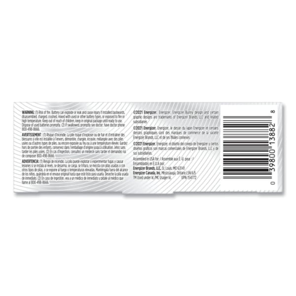 Energizer Industrial Lithium CR123 Photo Battery, 3 V, 12PK - ELN12312