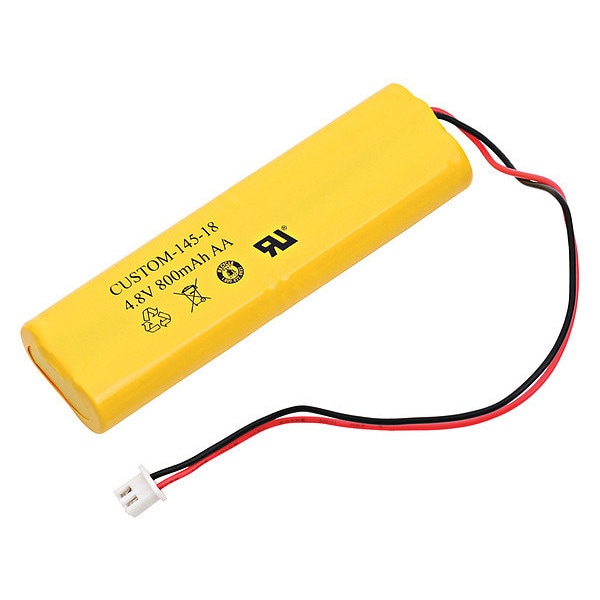 Dantona Dantona Battery - For Emergency Lighting - Battery Rechargeable - AA - 800 mAh - 4.8 V DC - 1-/ Pack - CUSTOM-145-18