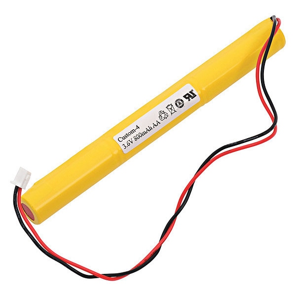 Dantona Battery 3.6 Volt Nickel Cadmium Dantona Emergency Lighting Battery - CUSTOM-4