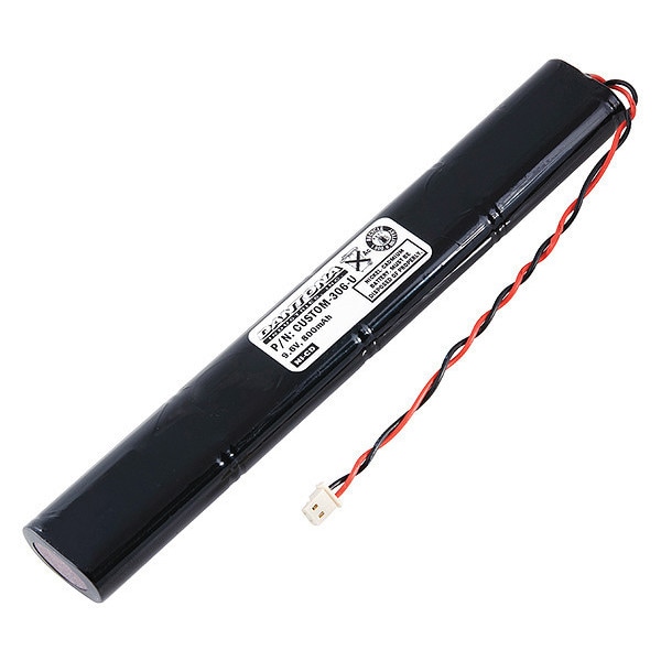 Dantona Battery 9.6 Volt Nickel Cadmium Dantona Emergency Lighting Battery - CUSTOM-306-U
