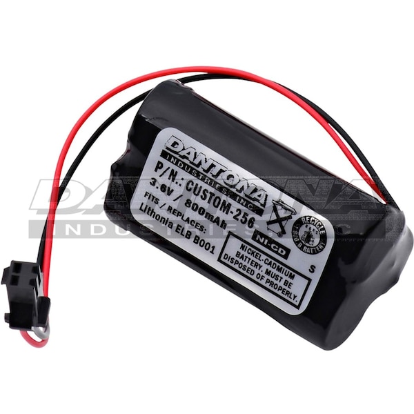 Dantona Dantona Battery - For Emergency Lighting - Battery Rechargeable - AA - 800 mAh - 3.6 V DC - 1-/ Pack - CUSTOM-256