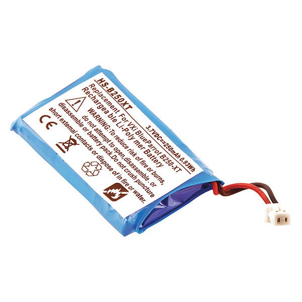 Ultralast Battery 3.7 Volt Lithium Polymer Ultralast Headset Battery - HS-B250XT