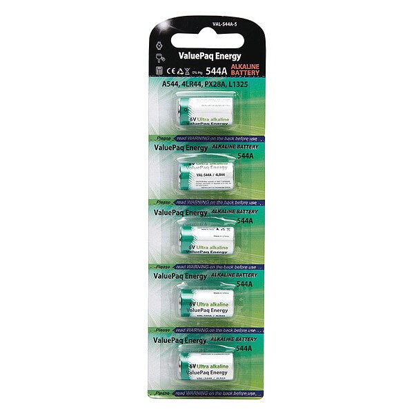 Dantona Battery 6 Volt Alkaline Dantona 5 Pack Specialty Batteries - VAL-544A-5