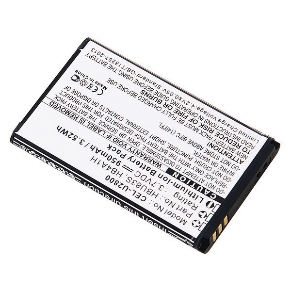 Ultralast Battery 3.7 Volt Lithium Ion Ultralast Cellular Phone/Smart Phone Battery - CEL-U2800