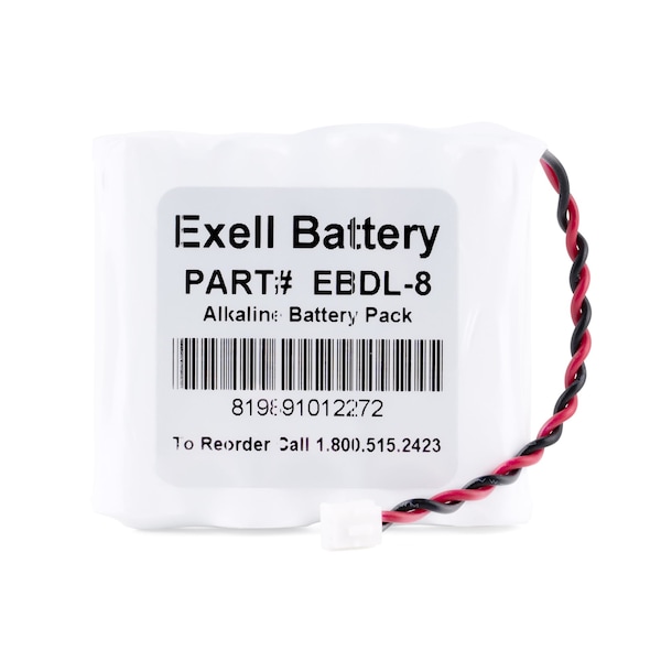 Exell Battery Exell Door Lock Battery Replaces A28110, A28100, 884952 - EBDL-8