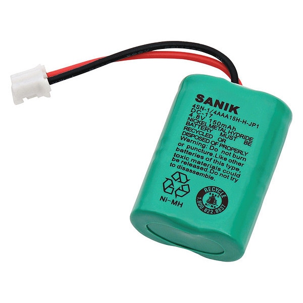 Ultralast Dantona Battery - Battery Rechargeable - 150 mAh - 4.8 V DC - 1-/ Pack - DC-17