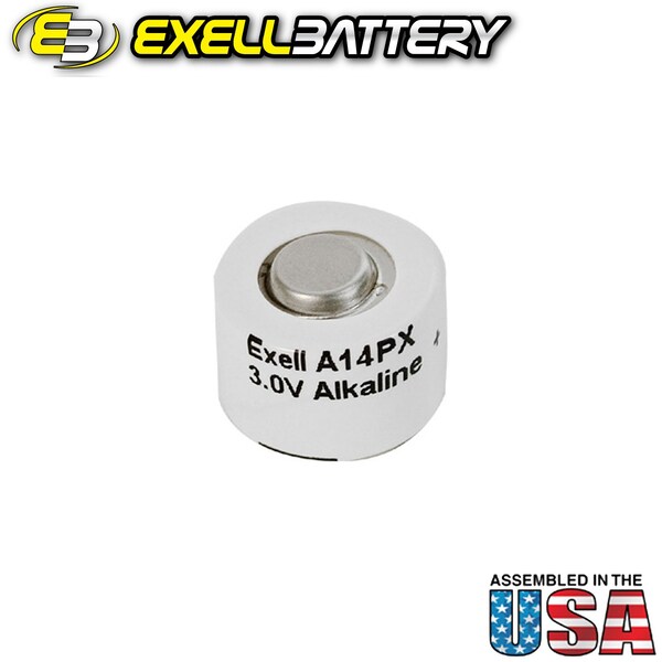 Exell Battery A14PX V14PXA A14PX PX14A TR112 EPX14 3V Alkaline Battery - A14PX