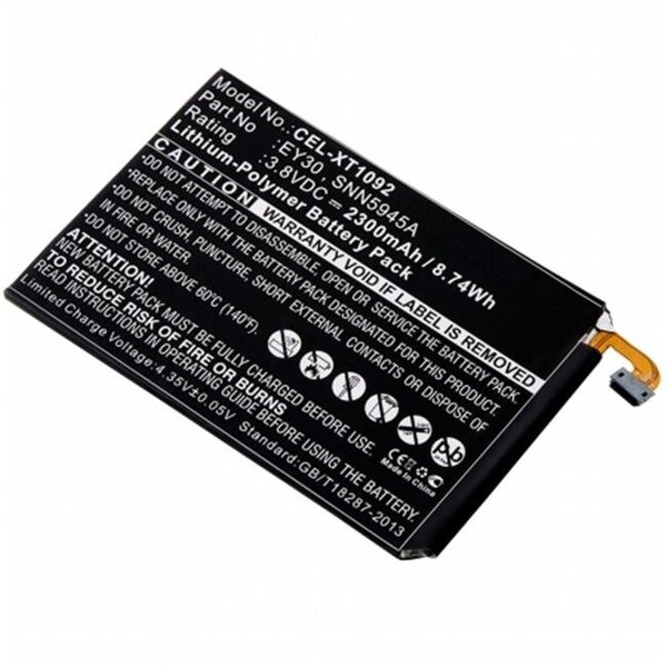 Dantona Dantona Industries CEL-XT1092 Replacement Cell Phone Battery for Motorola EY30 - CEL-XT1092