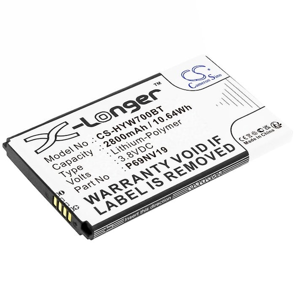 Bsc Preferred ADT WTS700 Resideo 7in Wireless Secondary Color Touchscreen Alarm Replacement Battery - CS-HYW700BT.1