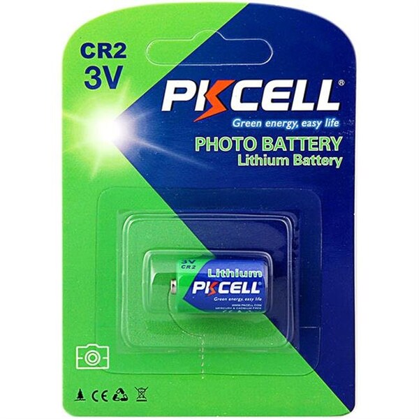 Pkcell PK Cell CR2-1B 3.0V Lithium Photo Battery - CR2-1B