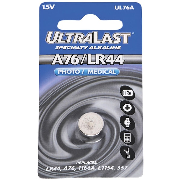 Ultralast NABC UltraLast UL76A Alkaline Camera Battery - Proprietary - Alkaline - 1.5V DC - UL76A