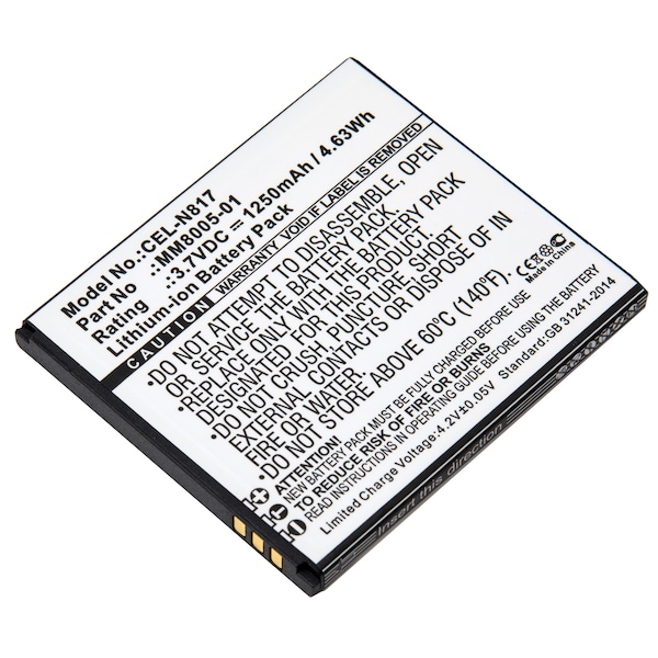 Ultralast Cell Phone Battery, Quest Quest N817, Quest Uhura Quest MM8005-01 - CEL-N817
