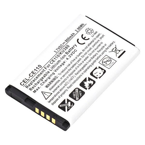 Ultralast Battery 3.7 Volt Lithium Ion Ultralast Cellular Phone/Smart Phone Battery - CEL-CE110