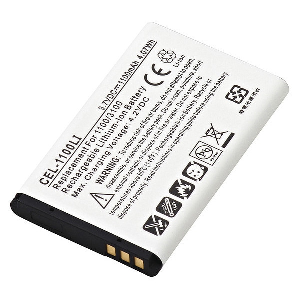 Ultralast Ultralast Battery - For Cell Phone - Battery Rechargeable - 1050 mAh - 3.7 V DC - 1-/ Pack - CEL-1100LI