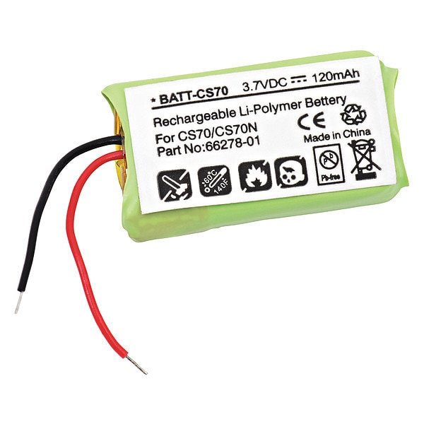 Ultralast Ultralast Battery - For Headset - Battery Rechargeable - 120 mAh - 3.7 V DC - 1-/ Pack - BATT-CS70