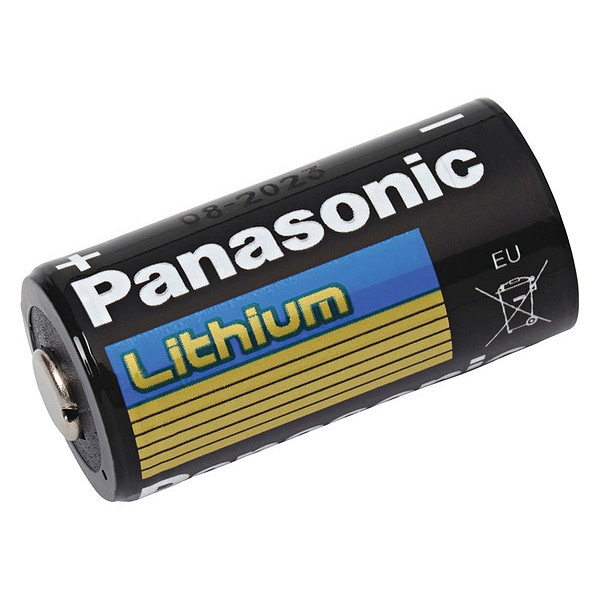 Panasonic Dantona Battery - CR123 - 1300 mAh - 3 V DC - 1-/ Pack - LITH-8 PANA
