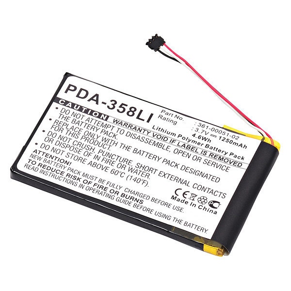 Ultralast Battery 3.7 Volt Lithium Polymer Ultralast GPS battery - PDA-358LI
