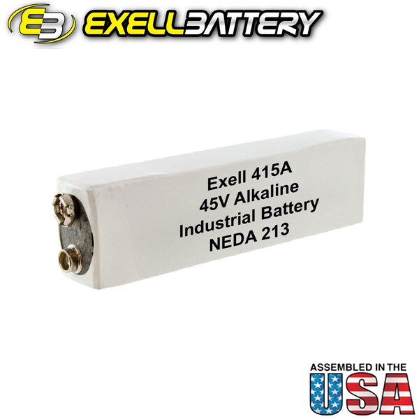 Exell Battery 415A Alkaline 45V Battery NEDA 213, 30F20, BLR102 - 415A