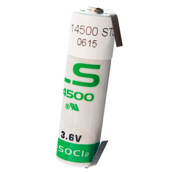 Saft LS14500_TAB AA Battery 3.6V 2600mAh Lithium Replaces Tadiran and more - LS14500_TAB