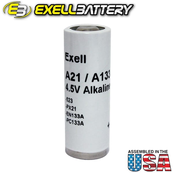 Exell Battery A21PX  4.5V Alkaline Battery 523 EN133A PC133A PX21 1306AP - A21PX