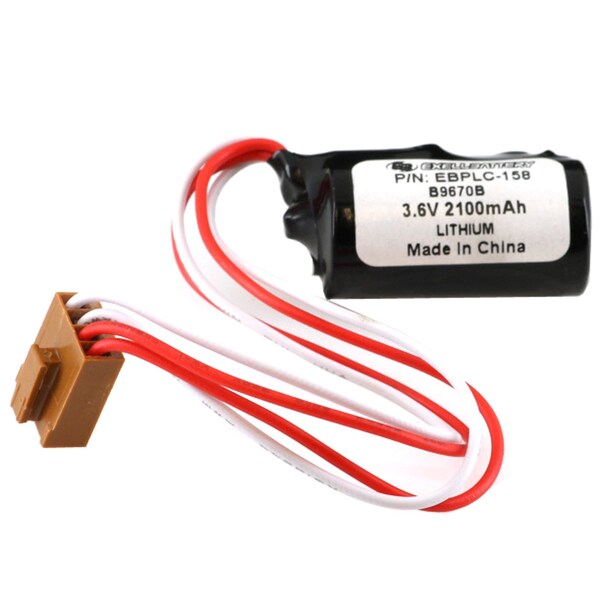 Exell Battery 3.6V Lithium PLC Computer Backup Battery Replaces B9670B C20 C120 - EBPLC-158