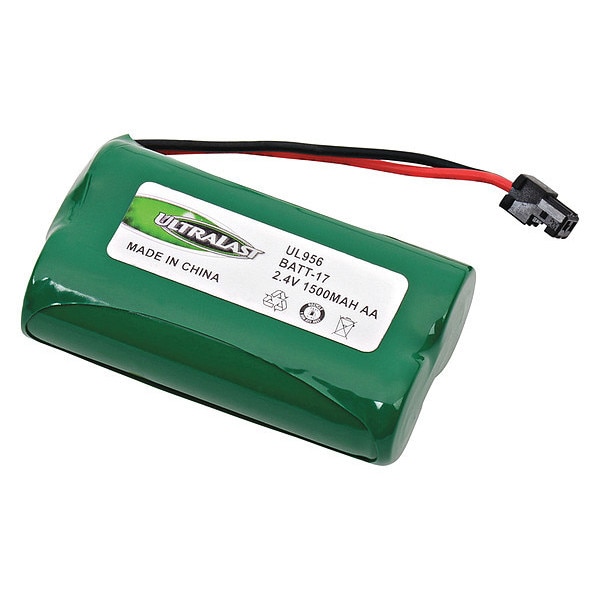 Ultralast Battery 2.4 Volt Nickel Metal Hydride Ultralast Cordless Phone Battery - BATT-17