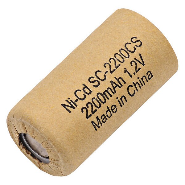 Dantona Battery 1.2 Volt Nickel Cadmium Dantona Single Cell Battery - SC-2200CS