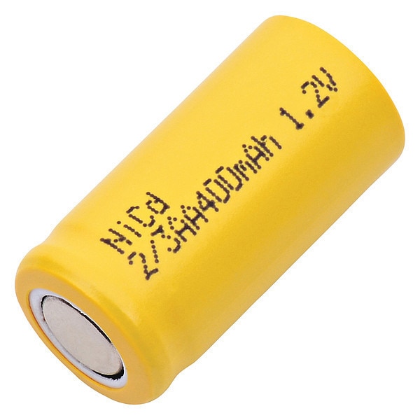 Dantona Battery 1.2 Volt Nickel Cadmium Dantona Single Cell Battery - 1/2AA-400