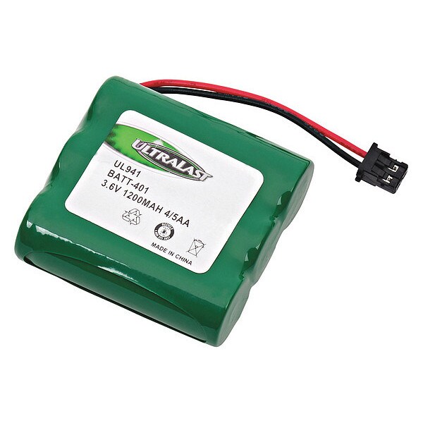 Ultralast Battery 3.6 Volt Nickel Metal Hydride Ultralast Cordless Phone Battery - BATT-401