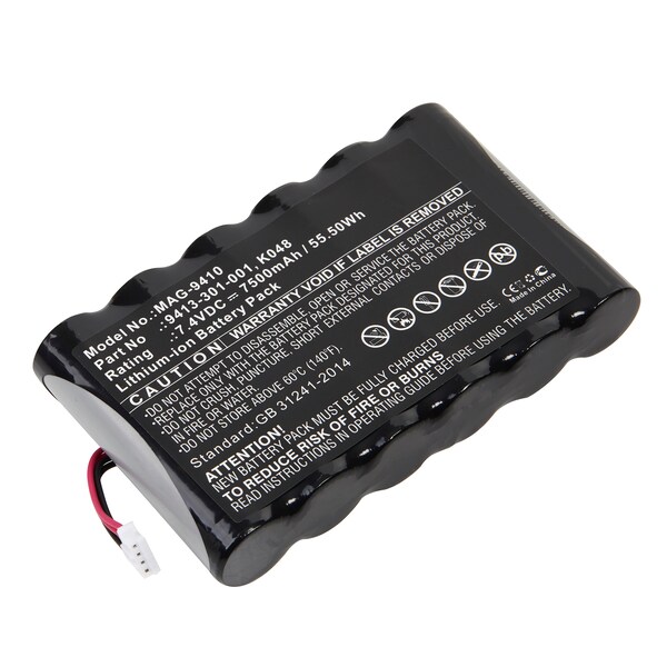 Dantona Flashlight Battery - Pelican 9410, 9410L, 9413-301-001, K048 - MAG-9410