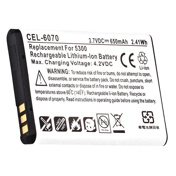 Ultralast Battery 3.7 Volt Lithium Ion Ultralast Cellular Phone/Smart Phone Battery - CEL-6070