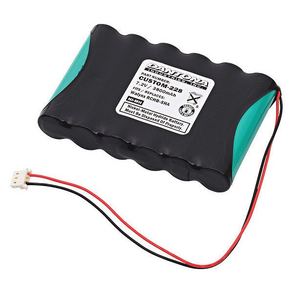 Dantona Battery 7.2 Volt Nickel Metal Hydride Dantona Emergency Lighting Battery - CUSTOM-228