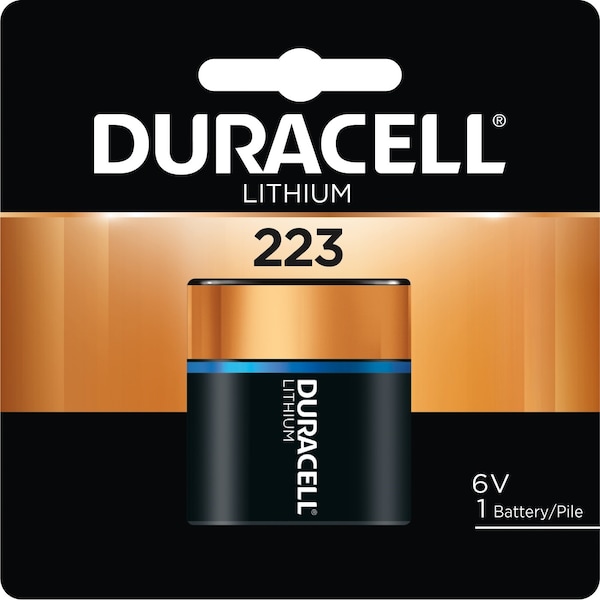 Duracell Duracell 6-volt 223 Lithium Camera Battery - For Camera - Battery Rechargeable - 6 V DC - 1 Each - DL223A
