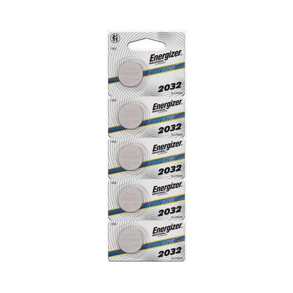 Energizer Coin Cell Battery, 2032, Lithium, 3V, Pack of 5 - ECRN2032