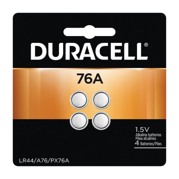 Duracell Duracell Alkaline 76A LR44 1.5 V 0.11 mAh Medical Battery 4 pk - 76AB4PK