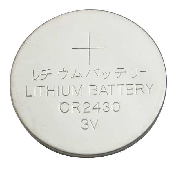 Zoro Select Coin Cell, 2430, Lithium, 3V - 5HXG8