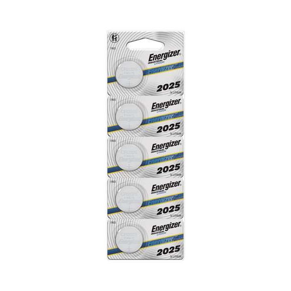 Energizer Coin Cell Battery, 170 mAh Cap, 3V DC, PK5 - ECRN2025