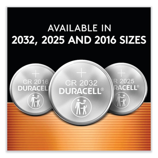 Duracell Lithium Coin Batteries With Bitterant, 2025, PK4 - DL2025B4PK