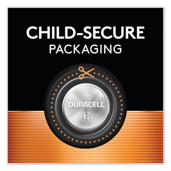Duracell Lithium Coin Batteries With Bitterant, 2025, PK4 - DL2025B4PK