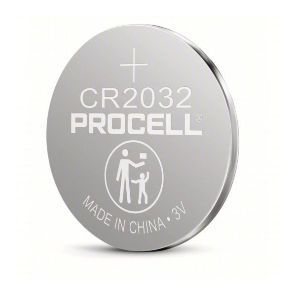 Duracell CR2032 Procell Intense Specialty Lithium Coin Battery, 3V, 5 Pack Tear Strip - 41333-03459